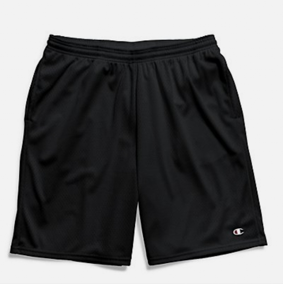 Champion Mens Mesh Shorts in Black - Picture 4 of 11